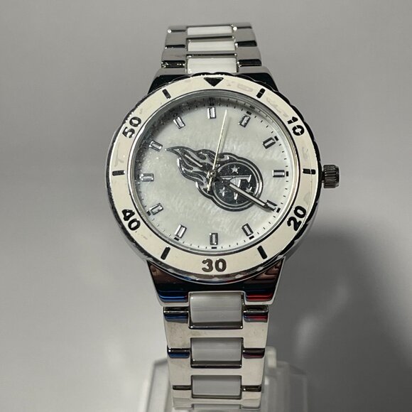 Tennessee Titans NFL Stainless-Steel Women's PEARL Watch by Game Time NEW - Picture 1 of 8